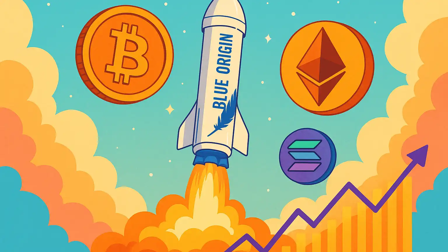 Jeff Bezos’ Blue Origin Now Accepts Bitcoin, Ethereum and Solana for Spaceflights
